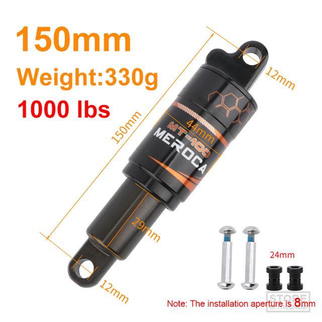 meroca-bicycle-rear-shock-absorber-125-150-165-190mm-electric-scooter-shock-absorber-mountain-bike-oil-spring-shock-absorber