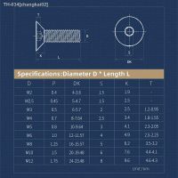 ◙☃℡ M2 M2.5 M3 M4 M5 M6 M8 M10 M12 DIN7991 304 A2 Stainless Steel Allen Hexagon Hex Socket Head Flat Countersunk Bolt Screw