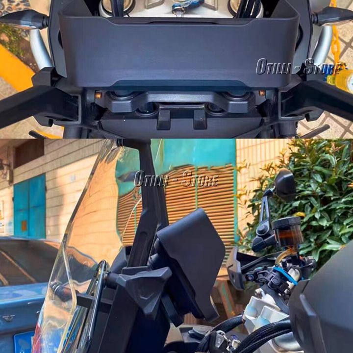 อุปกรณ์เสริมรถจักรยานยนต์ใหม่กระบังหน้าป้องกันฝาครอบป้องกันดำเหมาะสำหรับ-cfmoto-800-mt-800mt-800mt-2021-2022-2023