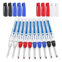 10Pcs Deep Hole Marker Pen, Multi- Long Nib Deep Reach Marker Pen, Carpentry Plastic Metal Glass Marking Tool