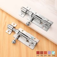 1Pcs 304 Stainless Steel Bolt Door Latch Sliding Lock Latch Hasp Staple Gate Safety Lock