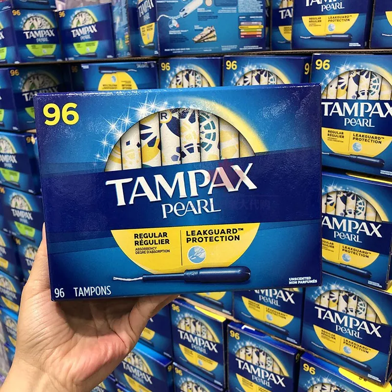 Tampax Pearl Unscented Super Absorbency Tampons, 96 Count