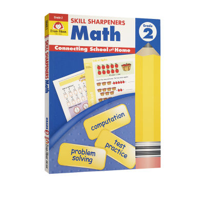 Second grade math skill sharpeners Math Grade 2 math skills learning California teaching assistant English original series primary school students English learning extracurricular home exercise book Evan moor