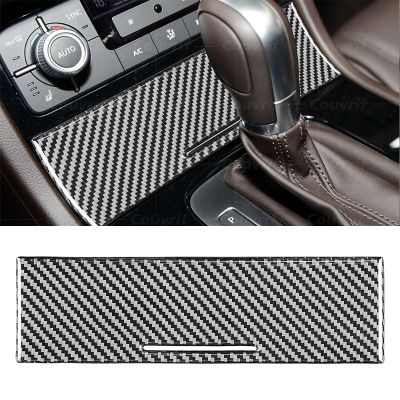 hot！【DT】❄  Carbon Car Cover Central Ashtray Panel Sticker Touareg 7P MK2 Accessories