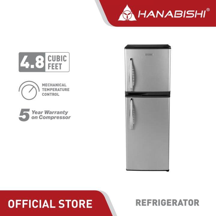 Hanabishi Refrigerator Double Door 4.8 cuft. (HAMDDREF-48) | Lazada PH