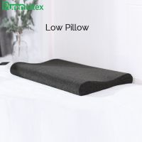 PurenLatex Memory Foam Pillow Neck Slow Rebound Pressure Pillows Orthopedic Spine Protect Thin Support Contour Cushions Bedding