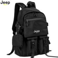 ♚ JEEP BULUO Brand Men Shoulder Backpack Casual Hiking Backpacks Outdoor Sport School Bag High Quality Travel Laptop Anti theft