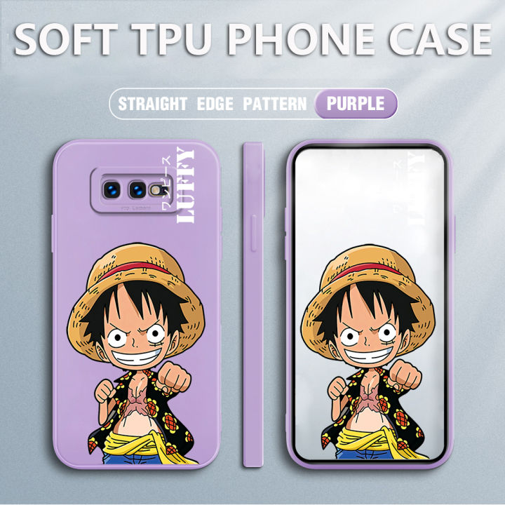 เคสโทรศัพท์-เคส-samsung-s10e-case-luffy-สแควร์ซอฟต์ซิลิคอนฟูลเฮาส์-ป้องกันการกระแทก-ฝาหลังยางกันกระแทก-สำหรับเด็กชายเด็กหญิง