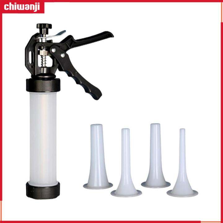 chiwanji Hand Held Sausage Stuffer Machine, Meat Filler Stuffer with 4