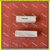 ✒☃▬ 10Pcs 15W51RJ 15W51ΩJ RX27 Horizontal cement resistor 15W 51 ohm 51R 15W51ohm Ceramic Resistance precision 5 Power resistance