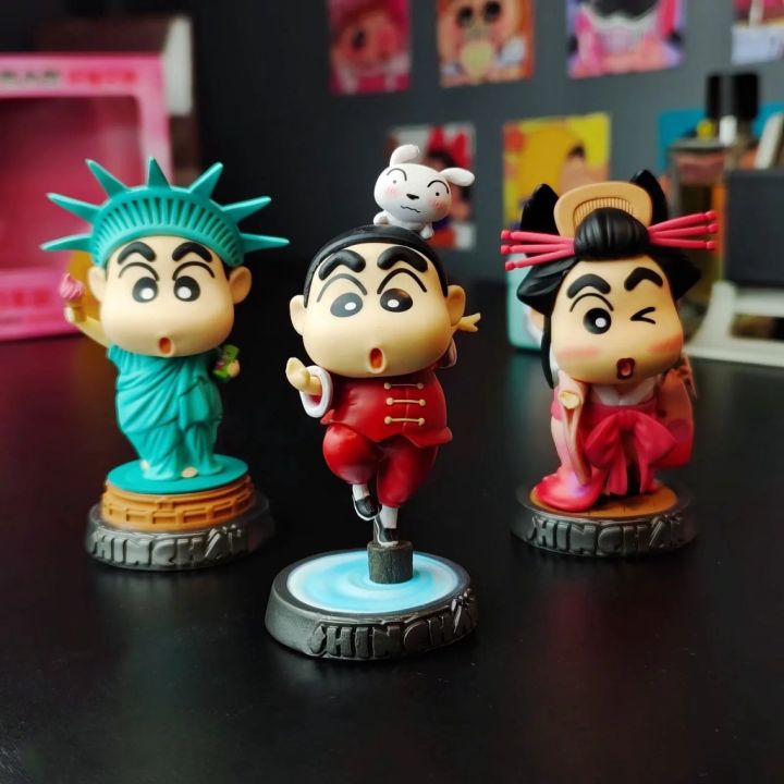 crayon-shin-chan-โมเดลตุ๊กตาขยับแขนขาได้แบบคอสเพลย์อะนิเมะคาบูกิชินจังของเล่นโมเดลสะสมรูปปั้น