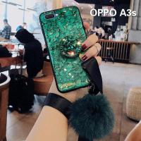 หรูหราทองฟอยล์ B Ling หินอ่อนกรณีโทรศัพท์สำหรับ OPPO A3s กรณี Soft TPU สำหรับ OPPO A3s g litter กรณี C oque