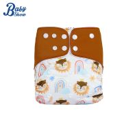 Baby show 1 Pcs Washable Infant Diapers Cartoon Print Eco-Friendly Adjustable Diapers Reusable Nappy Suitable  3-15 kg 0-2 Year Cloth Diapers