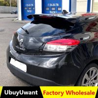 For Renault Megane 4 IV GT Sport Tourer / rs sport Spoiler ABS Carbon Fiber Look Hatchback Roof Rear Wing Body Kit Accessories