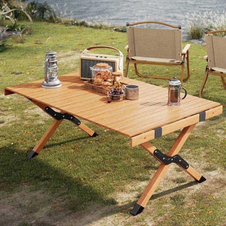 ontop-โต๊ะแคมป์ปิ้ง-โต๊ะปิคนิค-โต๊ะไม้พับได้-camping-เก้าอี้เเคมปิ้ง-เก้าอี้พับได้-เก้าอี้สนาม-พับเก็บง่าย-พกพาสะดวก-แข็งแรง