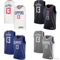 ใหม่ เสื้อกีฬาบาสเก็ตบอล แขนกุด ลายทีม NBA Jersey Los Angeles Clippers George Classic พลัสไซซ์ 2022