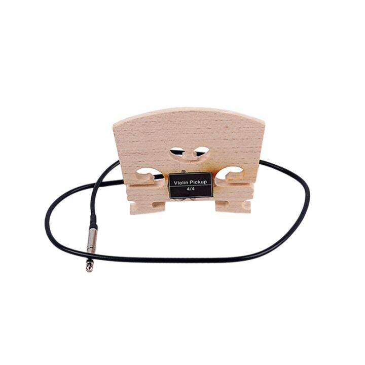 1Pcs Violin Bridge with Internally Mounted Piezo Pickup for 4/4 Full Size Electric Violin Parts