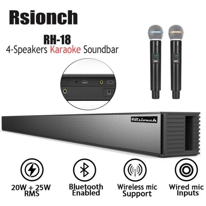 99 ONLY Rsionch sound bar karaoke bluetooth speaker with microphone