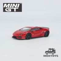 โมเดลรถยนต์ MINI GT 1:64 LB WORKS Lambo Huracan ver 2 Red RHD LHD Diecast