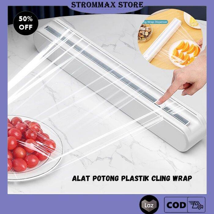 Alat Potong Plastik Cling Wrap Dispenser Foil Baking Paper Wrapping