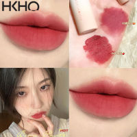 HKHO ลิปสติกโคลนนมลิปเคลือบกำมะหยี่เคลือบสีพีช,ลิปกลอสเนื้อแมท