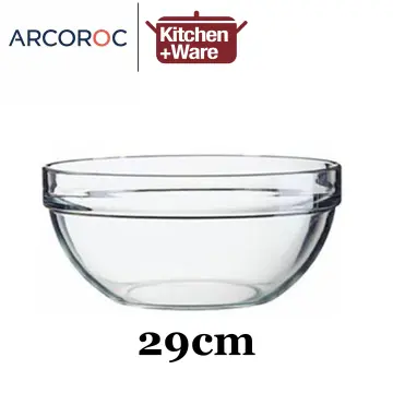 4.45ml Large Capacity Glass Bowl Noodle Soup 27cm Salad Mixing