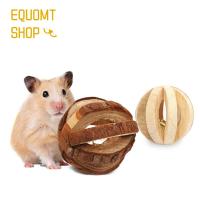 EQUOMT Bunny Gerbil ไม้ชินชิลล่าฟันกรามของเล่นเคี้ยวหนูแฮมสเตอร์ไม้ธรรมชาติ