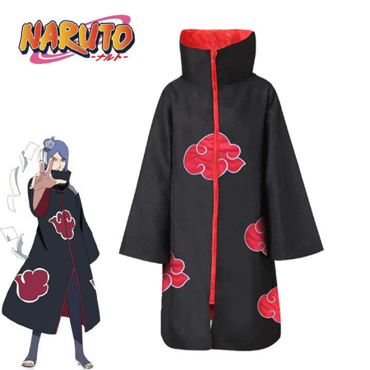 2021-new-fashion-anime-hidan-cosplay-black-cloak-costumes-for-adult-comic-clothes-headband-kids-robe-halloween-costume