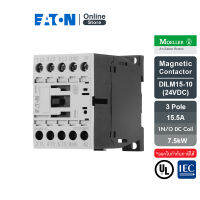 EATON DILM15-10(24VDC) แมกเนติก Contactor, 3Pole 380V 400V 7.5 kW, 10 แรงม้า 1 N/0, 24 V DC, DC Operation, Screw สั่งซื้อได้ที่ร้านEaton Online Store