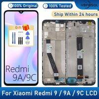 ดิจิไทเซอร์หน้าจอสัมผัสแสดงผลสำหรับ Xiaomi Redmi 9ของแท้สำหรับ9A Redmi 9C จอ LCD M2004J19AG M2004J19C อะไหล่ทดแทนประกอบ