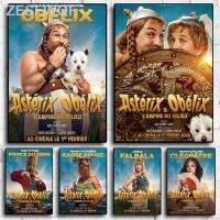 ☋Asterix Obelix: โปสเตอร์อาณาจักรกลางสุนทรียภาพ2023ภาพยนตร์ใหม่ผ้าใบตกแต่งบ้านศิลปะบนผนังบาร์คาเฟ่ชุดตกแต่งห้องจิตรกรรมฝาผนัง