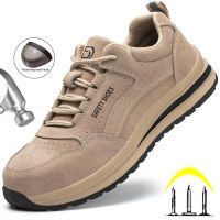 COD SDFSDTFGER Steel toe work safety shoes men women work shoes lightweight puncture-proof safety boots steel toe construction shoes male