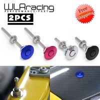 Universal 2 Piece 1.25 32mm Aluminum Push Button Billet Hood Pins Lock Clip Kit Car Quick Pins For BMW E46 E36