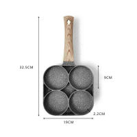 1pc Non-stick Cooking Pans Egg Pancake Steak Pan Cooking Egg Ham Pans 4 Hole Frying Pot Pan Thickened Breakfast Maker Cookware