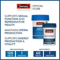 Swisse Mens Charisma Duo Pack (Mens Multivitamin 120 Tablets &amp; Mens Potency+ 60 Tablets)