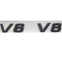 Flat 3D Gloss Black Letters V8 Emblems Number V 8 Emblem Sticker for Benz AMG