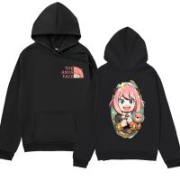 Japanese Anime Hoodies Kawaii Forger Anya Spy X Family Hoodie The Anya Face Manga Graphic Hooded Sweatshirts Harajuku Oversized Size XS-4XL