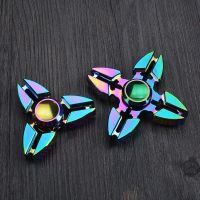 Fidget Hand Spinner Zinc Alloy Metal Gyro Hand Top Spinner Toys Rainbow Toys Christmas Gift Kids Adults Finger Spiner Relief Toy