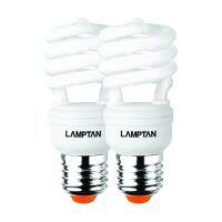 ส่งฟรี จากไทย LAMPTAN หลอดประหยัดไฟ SPIRAL15W/DL/E27/DUO Pack เก็บเงินปลายทาง