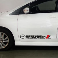 1คู่สำหรับ Mazdaspeed สติกเกอร์ติดรถยนต์ป้ายอัตโนมัติตกแต่ง Auto DIY สติ๊กเกอร์ติดรถยนต์สำหรับ Mazda อุปกรณ์เสริมรถยนต์