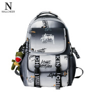 NALLCHEER Student backpack fashion graffiti large capacity backpack junior