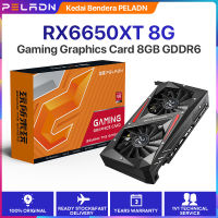 Peladn RX6650XT การ์ดจอเล่นเกม7nm 8G,GDDR6 128-Bit Double-Fan Edition 4K HD Display Video Card สำหรับสำนักงานบ้านกิจกรรมเกม