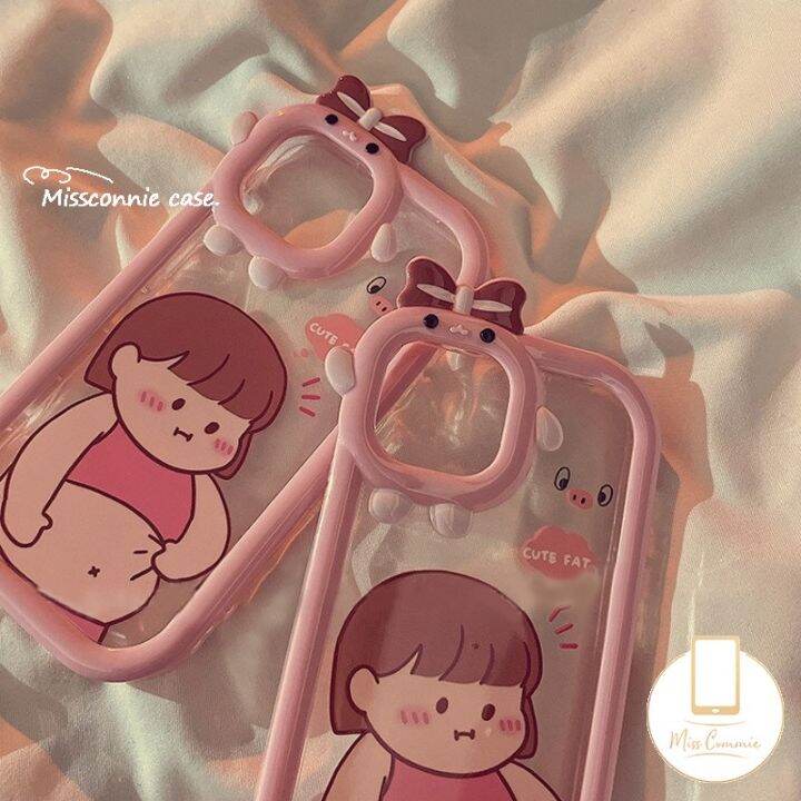 เคสโทรศัพท์มือถือ-แบบนิ่ม-ลายการ์ตูนมอนสเตอร์-ประดับโบว์-สําหรับ-iphone-max-13-12-14-7-8-6-6s-xr-x-xs-2020