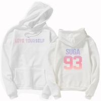 【ฤดูใบไม้ร่วงและฤดูหนาว】Suga 93 Jungshook Hoody Bangtan Loveyouself Group เสื้อกันหนาว มีฮู้ด ทรงหลวม สไตล์เกาหลี สําหรับผู้ชาย นักเรียน 928