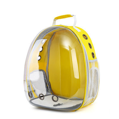 Pet Backpack Large Capacity-Transparent Yellow