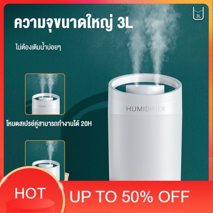 บ้านควันหอม-เครื่องพ่นไอน้ำ-เครื่องพ่น-aroma-ด้รับ2-5วัน-kivee-เครื่องพ่นนาโน-3000ml-ความจุสูง-humidifier-นาโน-เครื่องเพิ่มความชื้น-เครื่องพ่นอโรม่า-เครื่องพ่นไอนำ-เครื่องทำความชื้น-บ้านหอม-สดชื่น