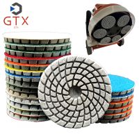 6PCS 4 Inch Diamond Floor Polishing Pads Thicken for Concrete Marble Granite Stone Floor Renew Repairing Polishing Grinding Disc