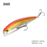 Kingdom K-CROSS ตกปลาโดยใช้ปลามินเนาว์เป็นเหยื่อ Swimbait Hard เหยื่อ120มม.Jerkbait Floating เหยื่อปลอมเหยื่อตกปลาสำหรับ Bass Lure