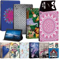 Old Image Series Pattern Case for Lenovo Tab E10 /Tab M10 10.1 Inch/Tab M10 FHD Plus 10.3 inch Tablet Stand Cover Case Cases Covers