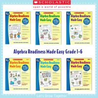 Scholastic แบบเรียนพีชคณิตเพื่อเตรียมความพร้อมสำหรับการเรียนคณิตศาสตร์ ระดับประถม Algebra Readiness Made Easy 90 หน้า Worksheets with Answer Keys